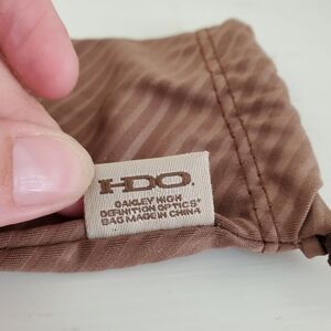Oakley Brown Lens Cleaning Slip Cover Drawstring Travel Storage Glasses Bag